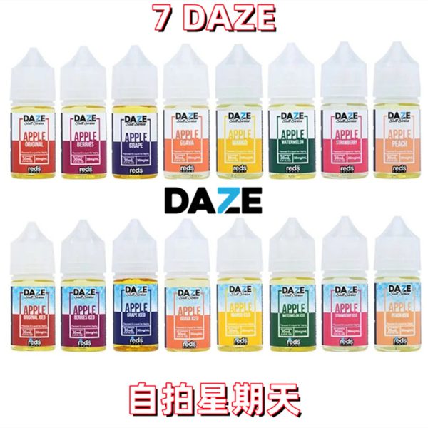 【小煙油】原廠正品 美國 7DAZE 自拍星期天 30ml 小煙 小菸油 現貨供應中 雙重蘋果 蘋果草莓 蘋果葡萄 蘋果莓果 蘋果芭樂 蘋果芒果 蘋果蜜桃 蘋果混合水果 香甜瓜香蕉冰 百香檸檬藍莓冰 柳橙柑橘柚子冰 鳳梨椰子香蕉冰 覆盆子青蘋西瓜冰 葡萄蘋果蘆薈冰 鳳梨柳橙芒果冰 草莓黑莓檸檬冰 蜜桃草莓芒果冰 三色芒果冰